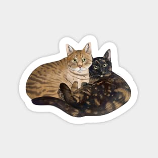 Two Cats Smooth Sticker